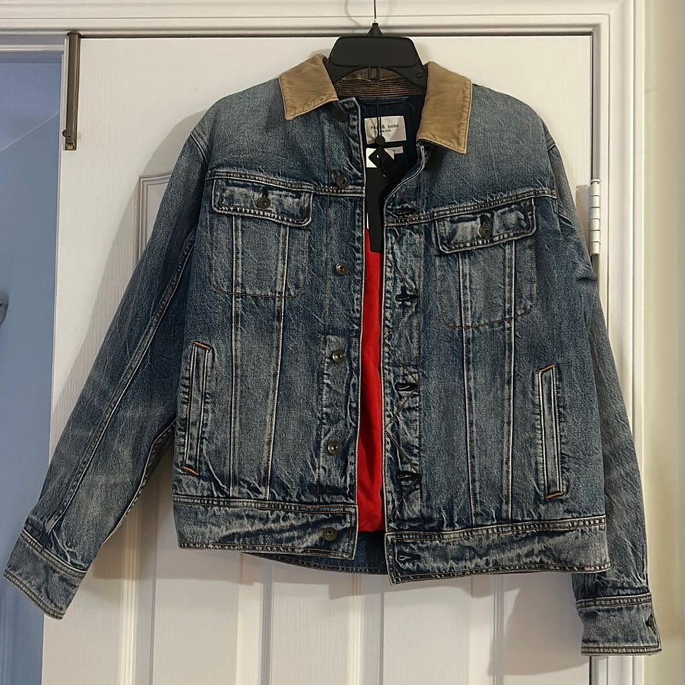 Rag & Bone Jacket- denim with quilted lining.
